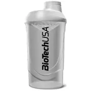 Шейкер пляшка пластикова BIOTECHUSA (Байотек) Wawe Opal White для приготування та зберігання коктейлів 600 мл