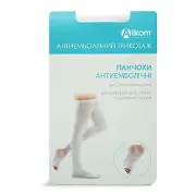 Чулки антиэмболические Торговый Дом Алком модель 6034 Hospital 1 класс компрессии цвет белый размер 3
