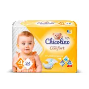 Підгузки для дітей CHICOLINO (Чиколіно) Soft Comfort (Софт Комфорт) 4 від 7 до 14 кг 34 шт