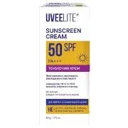 Крем для обличчя UVEELITE (Увелайт) УФ-Лайт Tinted тонуючий SPF 50 сонцезахисний 50 г