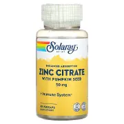 Цинка цитрат SOLARAY (Солорай) Zinc 50 мг капсулы флакон 60 шт