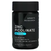 Пиколинат цинка SPORTS RESEARCH (Спортс Ресеарч) Zinc Picolinate капсулы по 50 мг флакон 60 шт