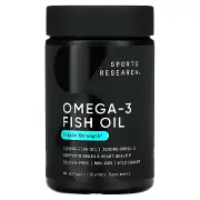 Риб'ячий жир Омега-3 SPORTS RESEARCH (Спортс Ресеарч) Omega-3 Fish Oil Triple Strength 1250 mg капсули флакон 90 шт