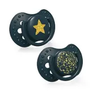 LOVI пустушка силіконова динамічна 3-6м.2шт Stardust 22/893-green
