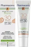 Дермофлюїд Pharmaceris F Мінеральний матуючий для смуглявої шкіри SPF30 30мл
