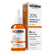 Крем-сироватка LaCabine 20% Super Vit-C 2 in 1. для освітлення та зволоження шкіри обличчя, 20% вітаміну С 30 мл