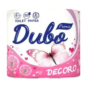 Папір туалетний Диво Premio/Soffione Decoro рожевий №4
