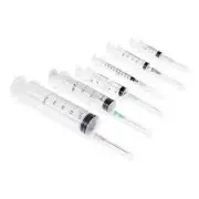 Шприц 3-х комп. с 1-й иглой 22G (0,7х40мм) 5мл Luer Lock №1 Alexpharm