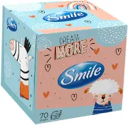 Серветки косметичні Smile 3-шарові №70