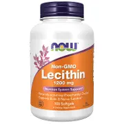 Лецитин NOW Lecithin 1200 мг капсулы №100