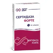 Сертидаза Форте таблетки гастрорезистентные 20 мг блистер №30