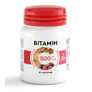 Витамин C 500 мг + Цинк Zn жевательные таблетки со вкусом лесных ягод №30