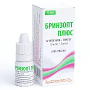 Бринзопт Плюс капли глазные суспензия 10 мг/мл + 5 мг/мл флакон 5 мл