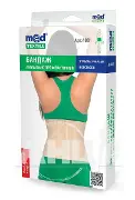 БАНДАЖ ЛЕЧЕБНО-ПРОФИЛАКТИЧЕСКИЙ 4001 MEDTEXTILE РАЗМЕР L С 3-МЯ РЕБРАМИ ЖЕСТКОСТИ