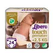 ПОДГУЗНИКИ LIBERO 0 TOUCH PREMIUM 0-2КГ №24