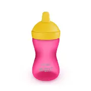ЧАШКА-НЕПРОЛИВАЙКА PHILIPS AVENT С НОСИКОМ РОЗОВАЯ 300 МЛ