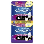 ПРОКЛАДКИ ДЛЯ КРИТИЧЕСКИХ ДНЕЙ ALWAYS ULTRA PLATINUM COLLECTION SECURE NIGHT РАЗМЕР 4 №10