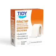 ПЛАСТЫРЬ TIDY 2,5 СМ Х 500 СМ ЦЕЛЛЮЛОЗНЫЙ НА НЕТКАНЕВОЙ ОСНОВЕ ФИКСИРУЮЩИЙ №1