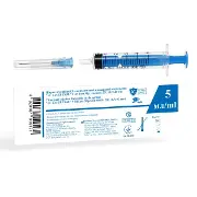 ШПРИЦ 5 МЛ 3-Х КОМПОНЕНТНЫЙ LC LASER CARE LUER SLIP ИГЛА 22G (0,7 Х 40 ММ) №1