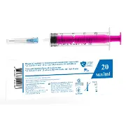 ШПРИЦ 20 МЛ 3-Х КОМПОНЕНТНЫЙ LC LASER CARE LUER SLIP ИГЛА 21G (0,8 Х 40 ММ) №1
