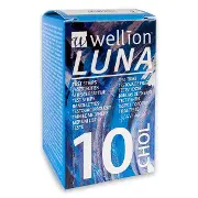 ТЕСТ-ПОЛОСКИ ДЛЯ ТЕСТИРОВАНИЯ УРОВНЯ ХОЛЕСТЕРИНА В КРОВИ WELLION LUNA №10
