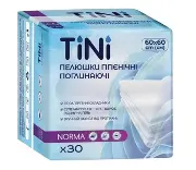 Пелюшки гігієнічні поглинаючі TINI NORMA 60 см х 60 см №30