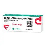 Лізиноприл-Дарниця табл. 20 мг №28