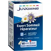 Дієтична добавка Juvamine (Жувамін) з мелатоніном, пасіфлорою та ромашкою, з підсолоджувачем, капс. №60