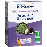 Дієтична добавка Juvamine (Жувамін) Артишок + чорна редька, ампули 10*10 мл