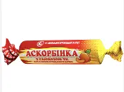 Аскорбінка КВ з глюкозою та вітамінами А та Е №120(10*12)
