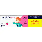 Зубна паста Kin (Кін) Fluor Infantil дитяча проти карієсу полуниця 75+25 мл