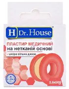 Лейкопластир мед. на нетк. основі 2,5 см*500 см "H Dr. House" (Доктор Хаус) (папер.уп)