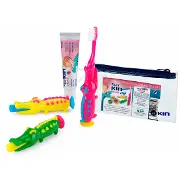Набір Kin (Кін) Fluor Infantil д/подорожей дит. зубна щітка-крокодил+паста 25 мл