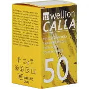 Тест-смужки Wellion (Велліон) Calla д/вимірювання глюкози у крові №50