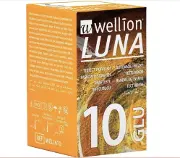 Тест-смужки Wellion Luna (Веліон Луна) №10 (д/визнач. глюкози в крові)