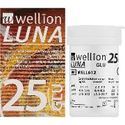 Тест-смужки Wellion Luna (Веліон Луна) №25 (д/визнач. глюкози в крові)