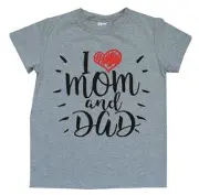 Футболка I love mama papa Спиногриз р.122 сіра