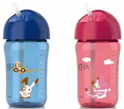 Чашка Avent (Авент) з трубочкою від 12+міс. 300 мл дівч.