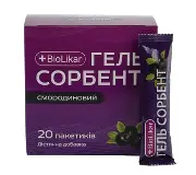 ГЕЛЬ СОРБЕНТ БИОЛИКАР СМОРОДИНОВЫЙ ПАК. 20Г №20
