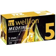 Голки д/шприц-ручок Wellion (Велліон) 0,25 мм (31G) x 5 мм №100