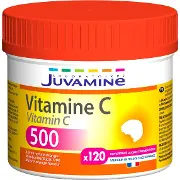 диетическая добавка Juvamine (Жувамин) витамин C 500 с подсластителем, жевательные табл. №120