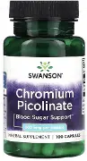 Хрома Пиколинат Swanson Chromium Picolinate капсулы по 200 мкг, №100