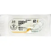 Нить шовна хирургическая Етибонд 2-0 игла 26 мм 1/2 кола 90см W6977 - Екомед