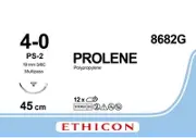 Пролен 4 звор.-реж. блакитний 19мм 3/8 кола 45см