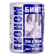 МТ Бинт мед.еласт.серед.розтяж. 2мх8см*12 Економ