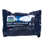 Бинт медичний самофиксирующийся Медтекстиль 6см*4м №1 синий