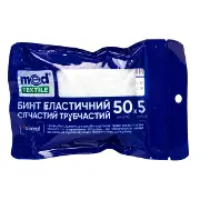 Бинт еластичний Медтекстиль сетчатый трубчастий 5см*50см №1