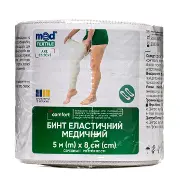 Бинт еластичний медичний Медтекстиль середньої розтяжності 8см*5м №2