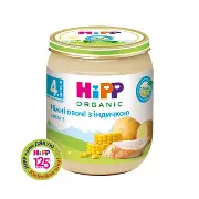 Хипп пюре нижни овочи с индичкою 125г