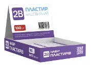 Пластир бактерицидний 2В на бавовняній основі 1,9см*7,2см №10